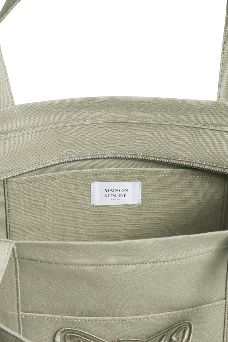 Laurel Green Fox Head Large Tote