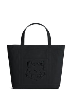 Black Fox Head Large Tote