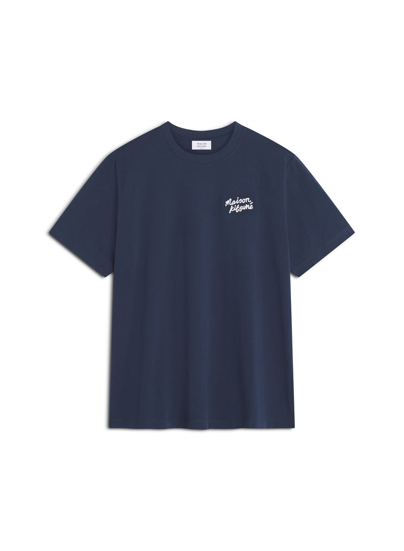 M Navy/White Maison Kitsune Handwriting Comfort Tshirt
