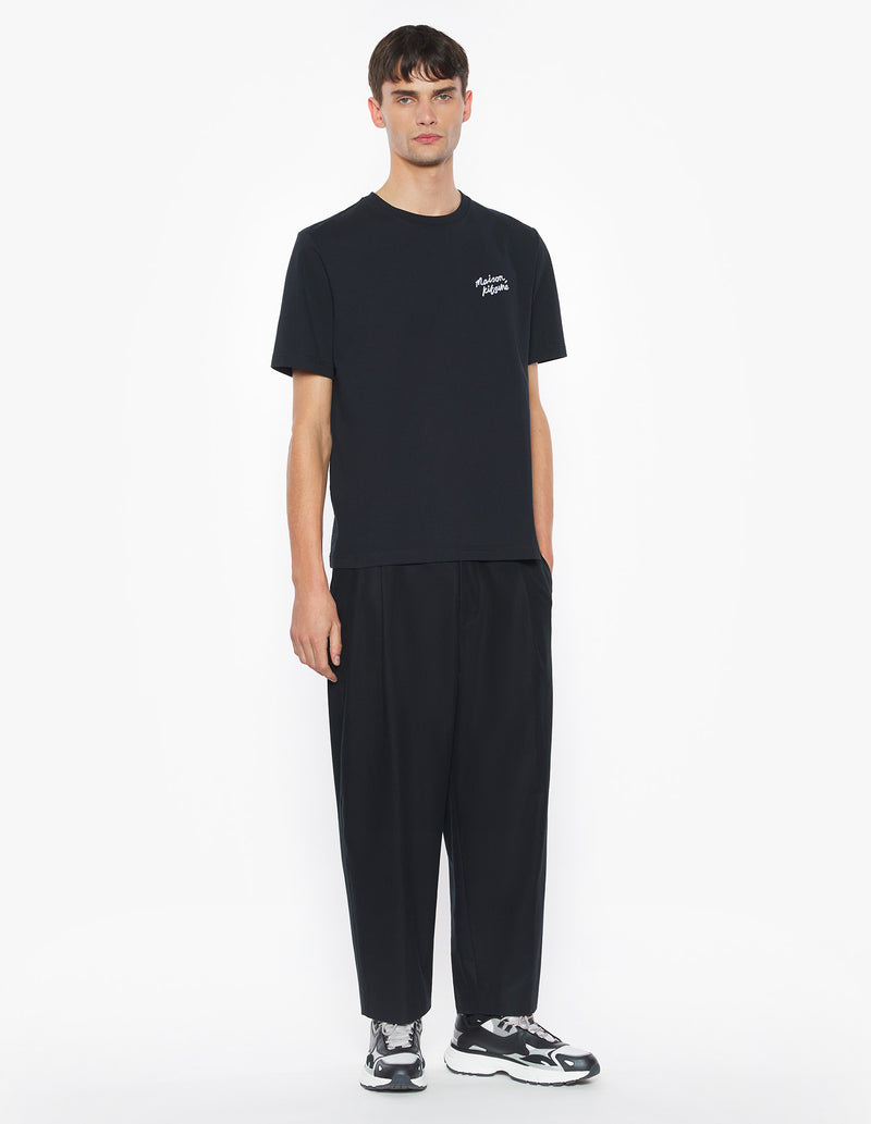 M Navy/White Maison Kitsune Handwriting Comfort Tshirt