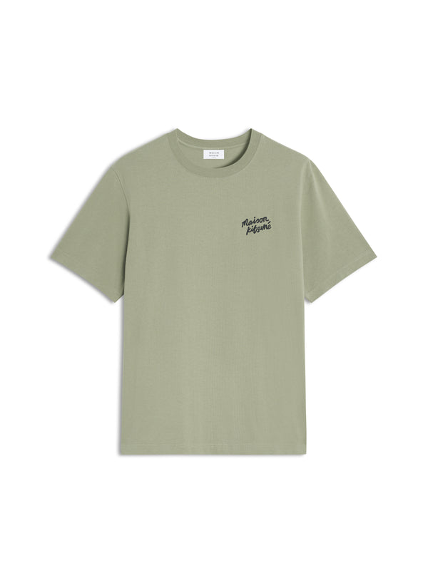 M Laurel Green Maison Kitsune Handwriting Comfort Tshirt