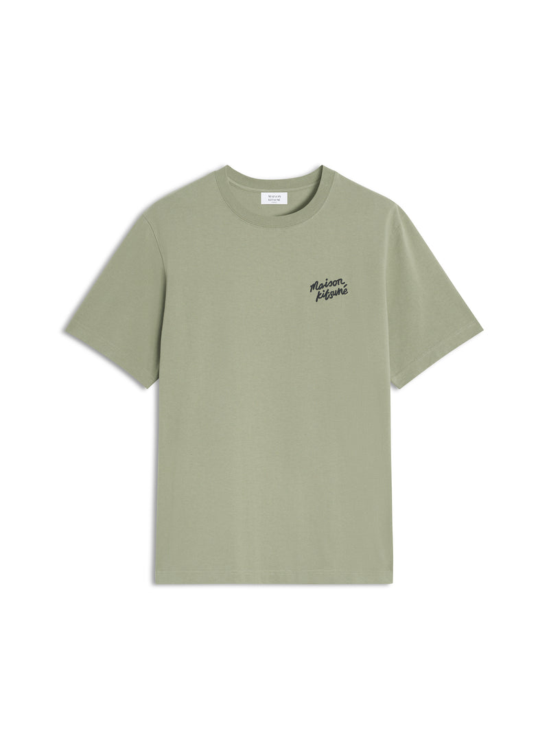 M Laurel Green Maison Kitsune Handwriting Comfort Tshirt