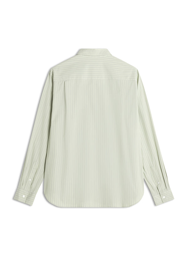 M Sage Green Maison Kitsune Handwriting Relaxed Shirt