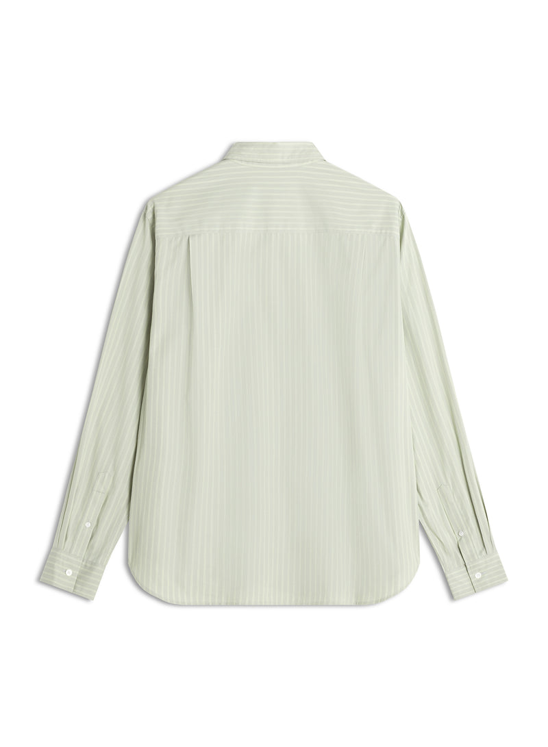 M Sage Green Maison Kitsune Handwriting Relaxed Shirt