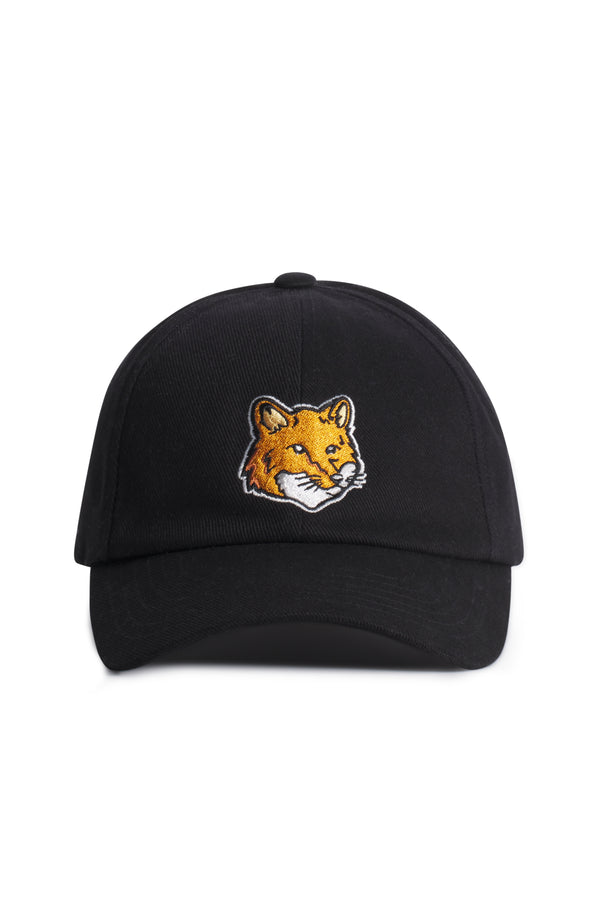 Black Large Fox Head Cap