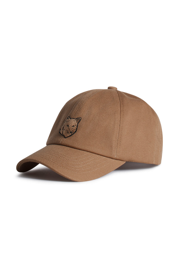 Canvas Brown Fox Head Cap