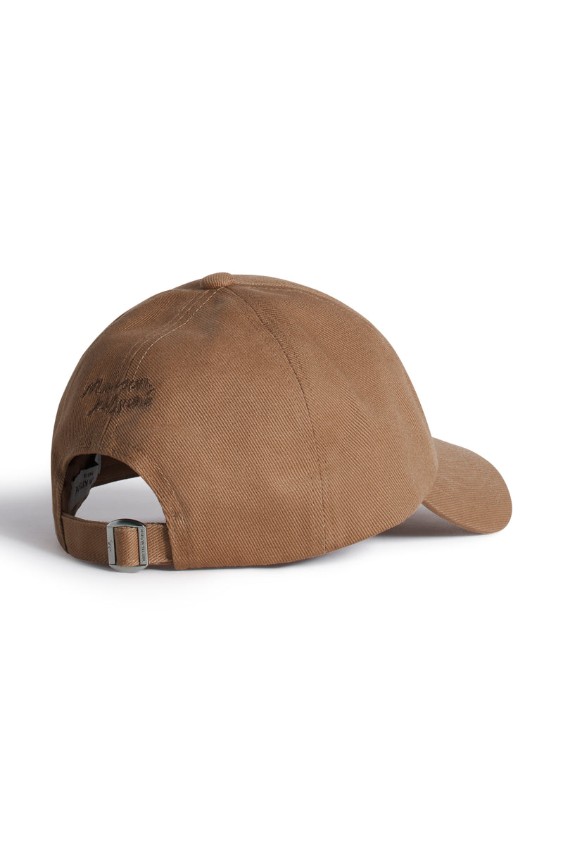 Canvas Brown Fox Head Cap