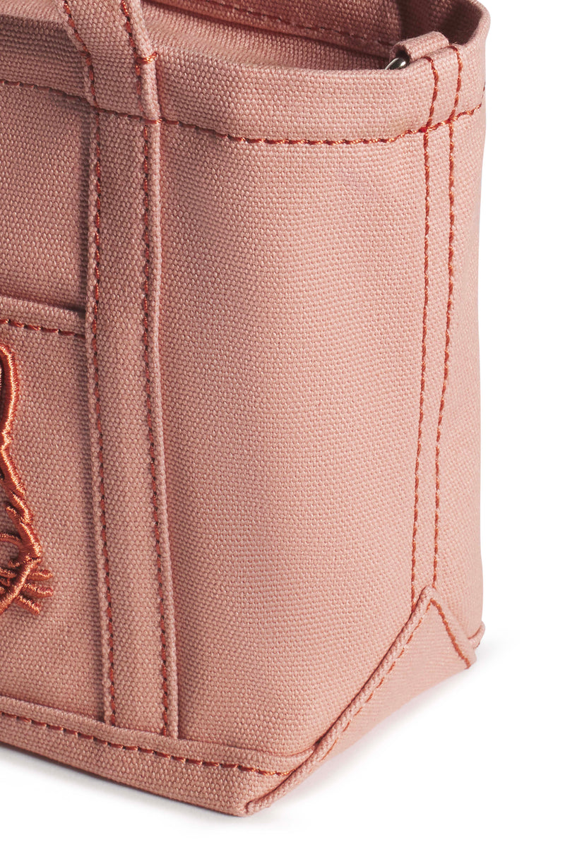 Porcelaine Pink Fox Head Mini Tote