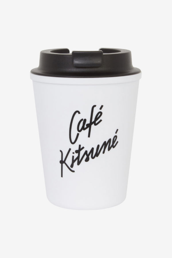 White Cafe Kitsune Coffee Tumbler