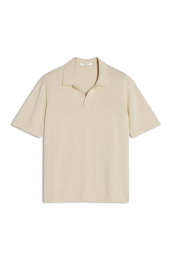 M Rich Vanilla Bold Fox Head Embroidered Knitted Polo