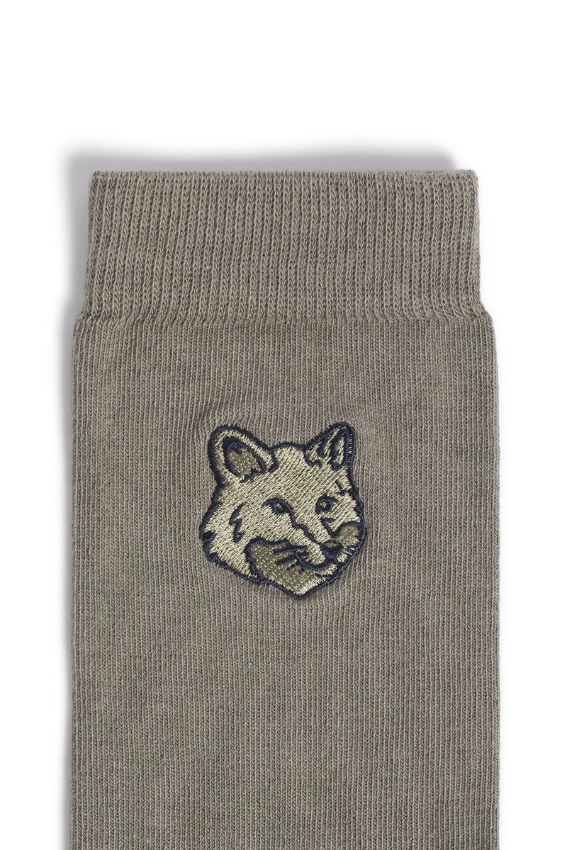 Laurel Green Fox Head Socks