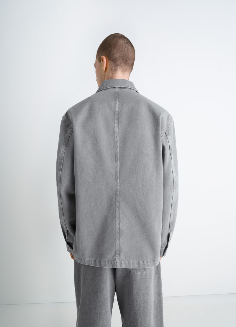 Heather Denim Workwear Overshirt