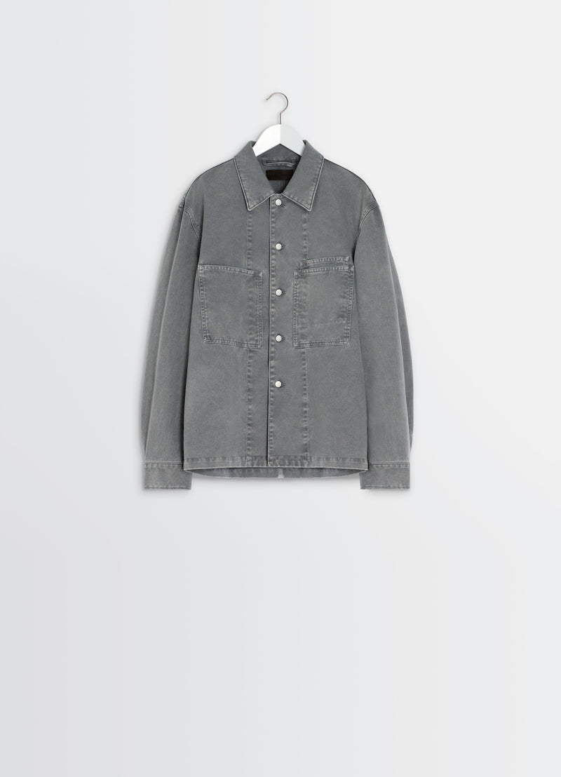 Heather Denim Workwear Overshirt