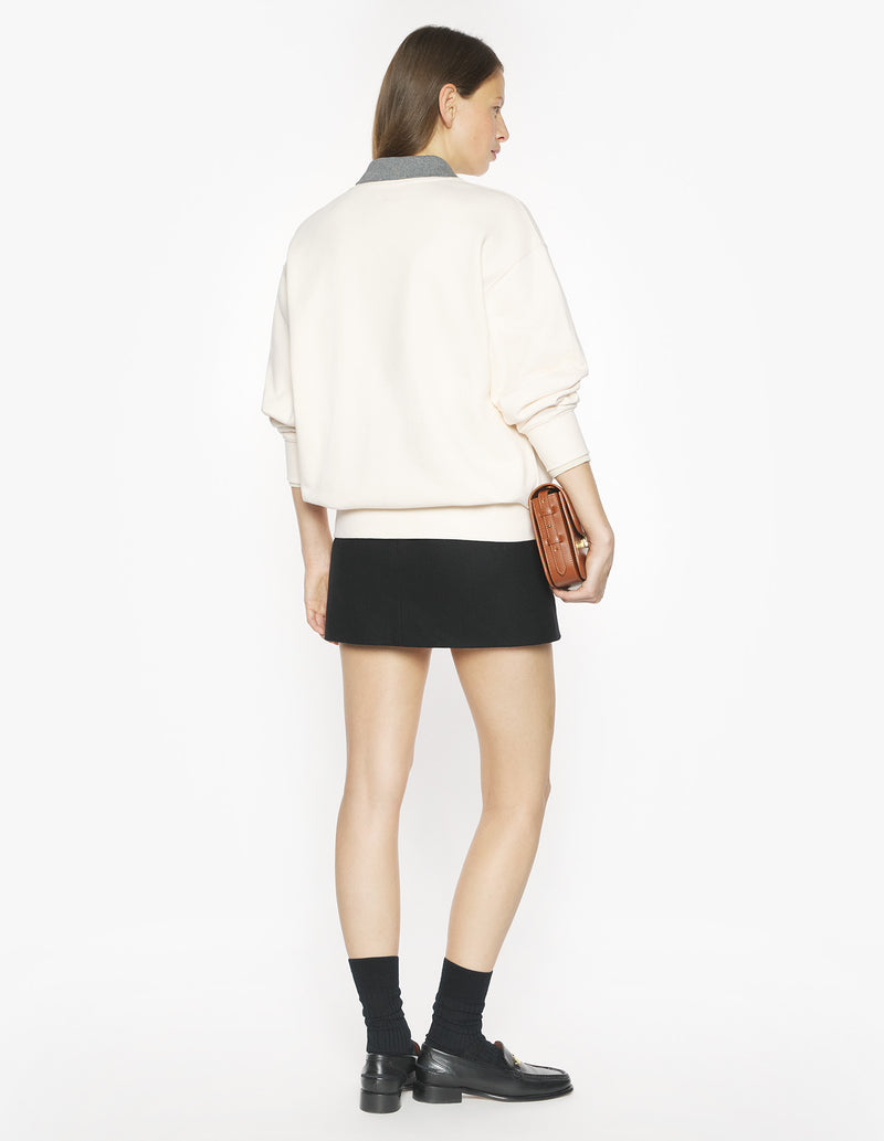 W Pearl Pink Baby Fox Oversize Sweatshirt