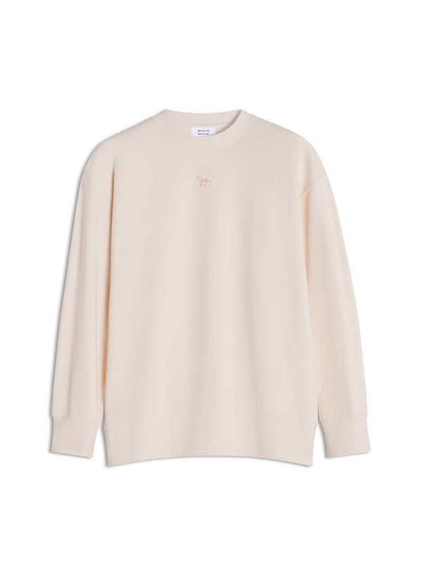 W Pearl Pink Baby Fox Oversize Sweatshirt