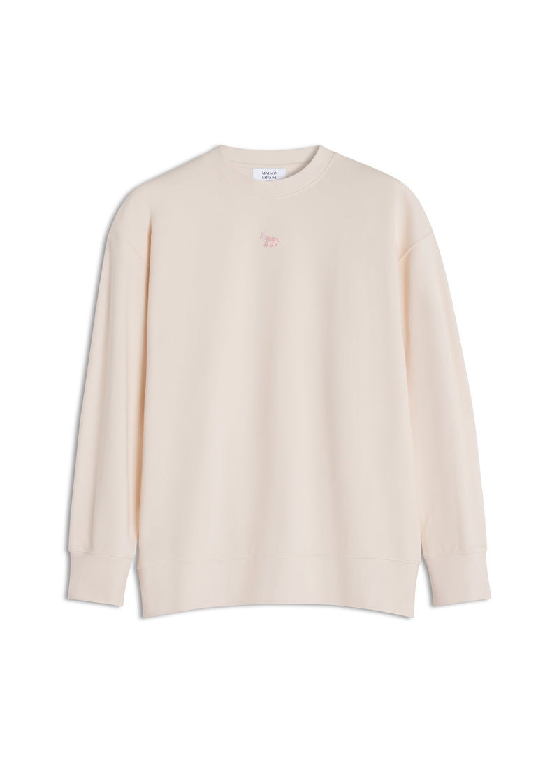 W Pearl Pink Baby Fox Oversize Sweatshirt