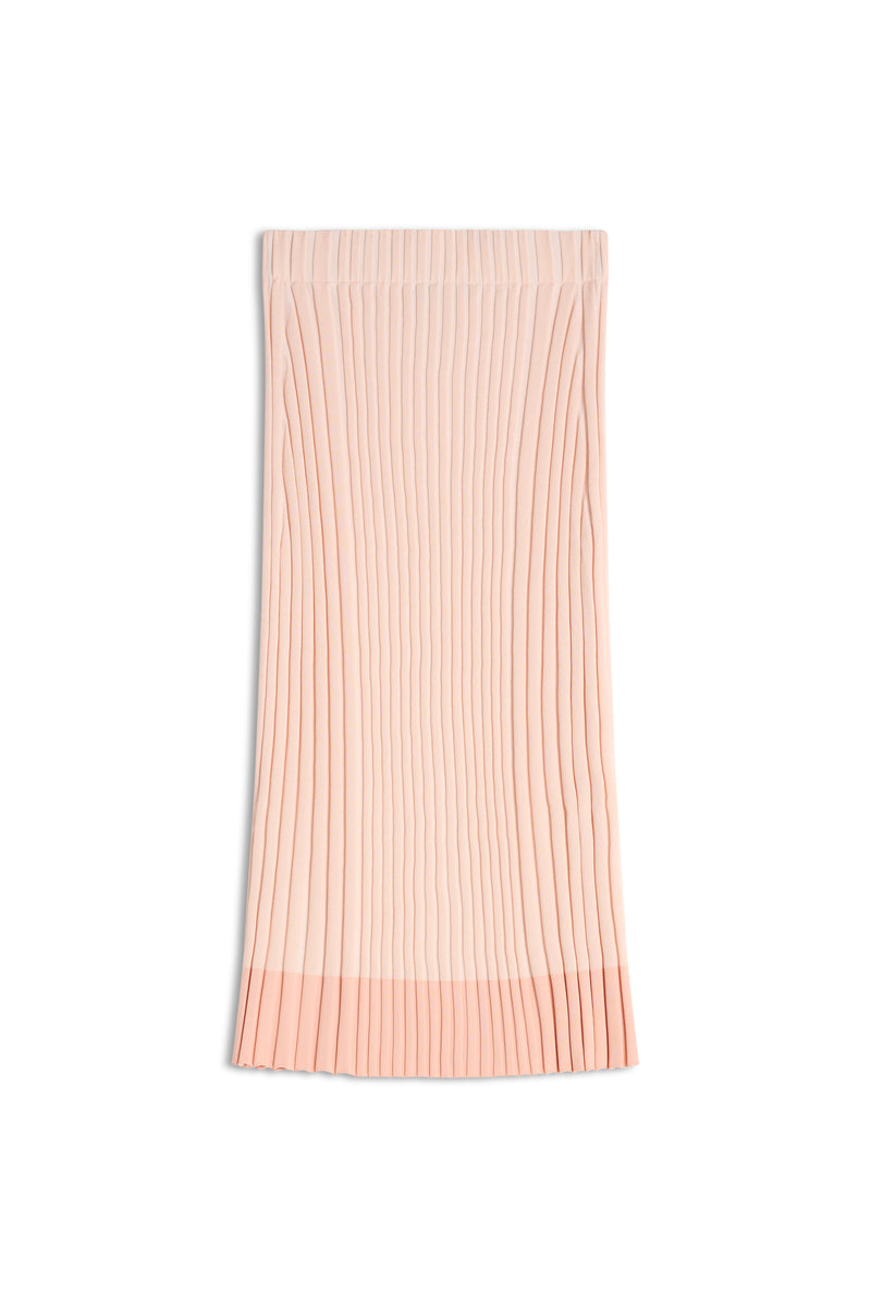 Porcelaine Pink Baby Fox Patch Ribbed Midi Skirt