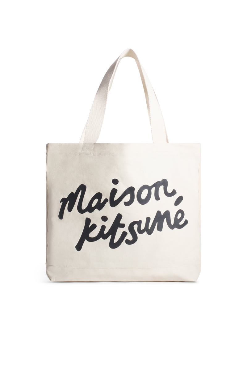 Ecru Maison Kitsune Handwriting Tote