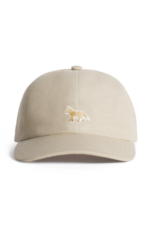 Feather Beige Baby Fox Cap