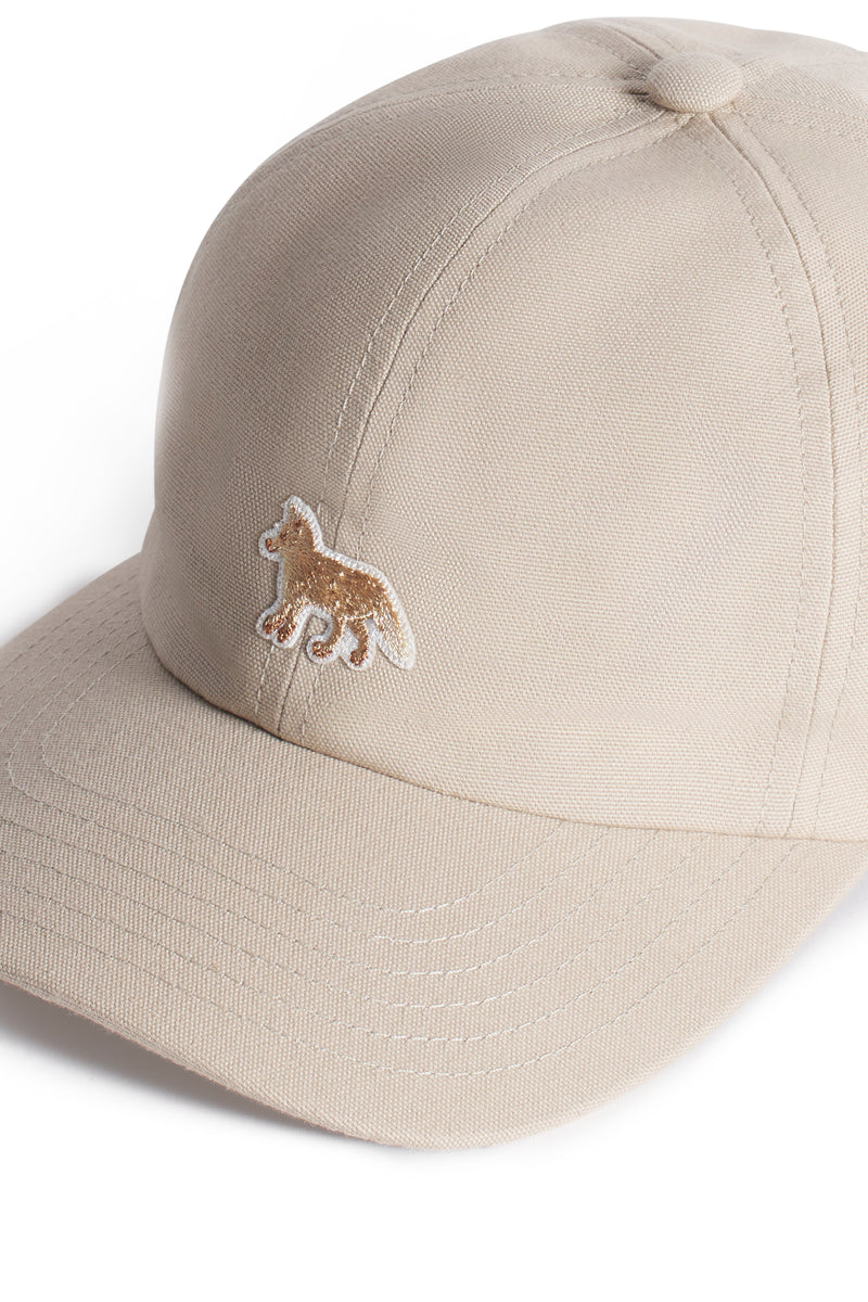Feather Beige Baby Fox Cap