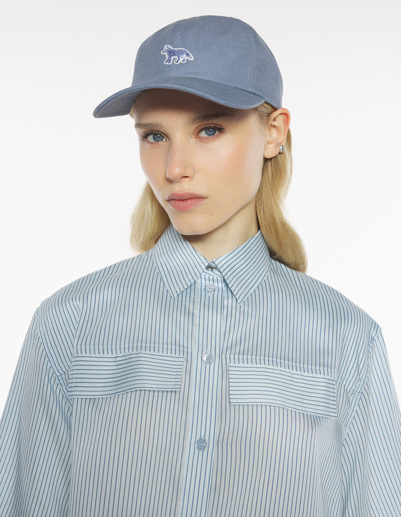 Powder Blue Baby Fox Cap