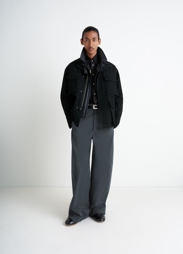 Black Soft Field Jacket