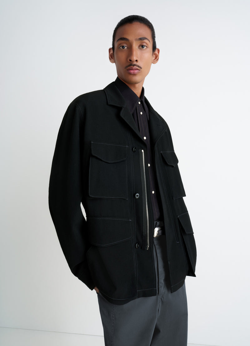 Black Soft Field Jacket