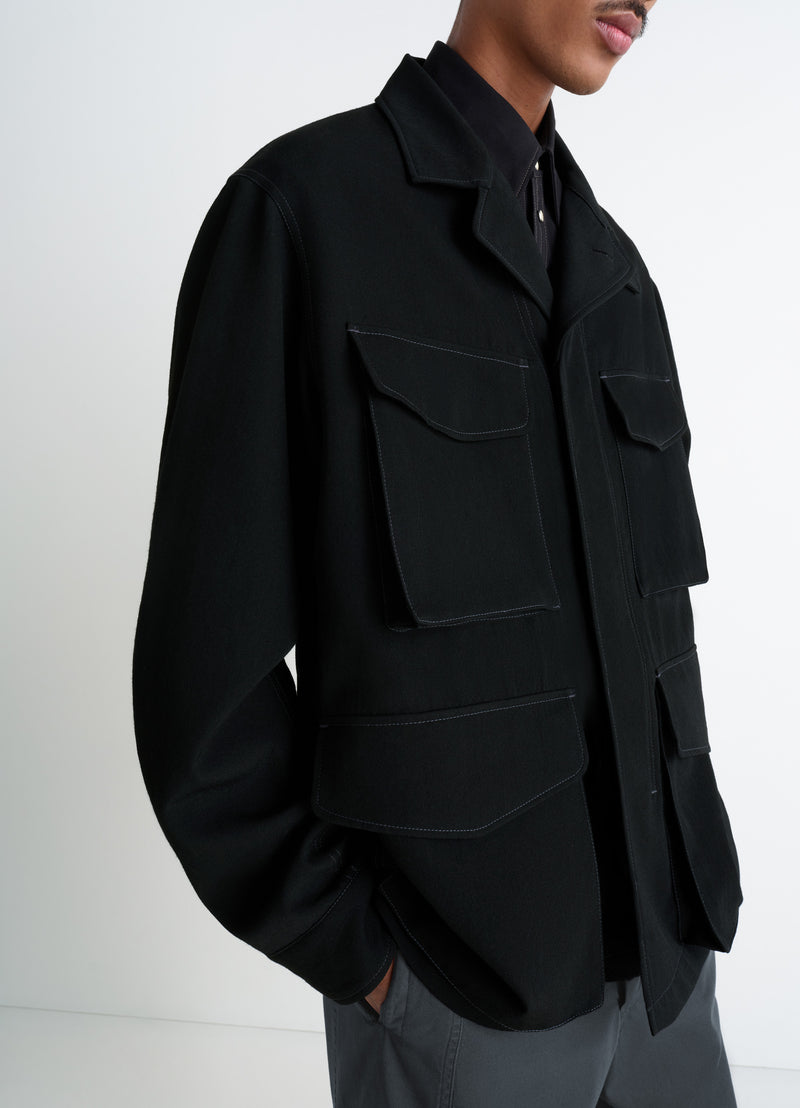 Black Soft Field Jacket
