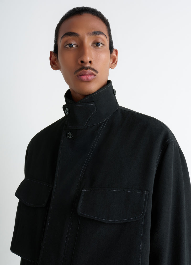 Black Soft Field Jacket