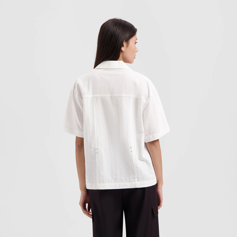 White Utility SS Shirt