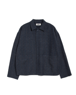 Navy Rice Stitch PJ Overshirt