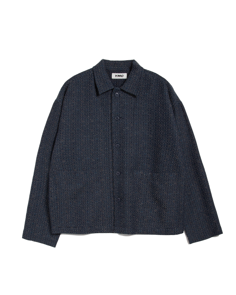 Navy Rice Stitch PJ Overshirt