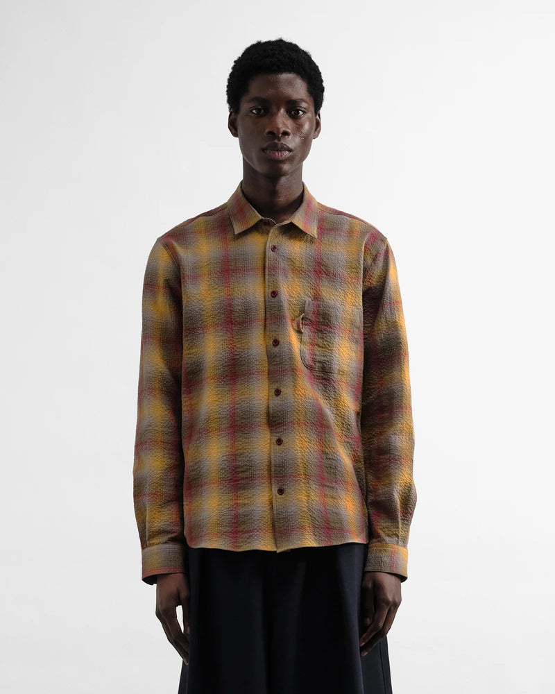 Yellow Multi Plaid Curtis Shirt