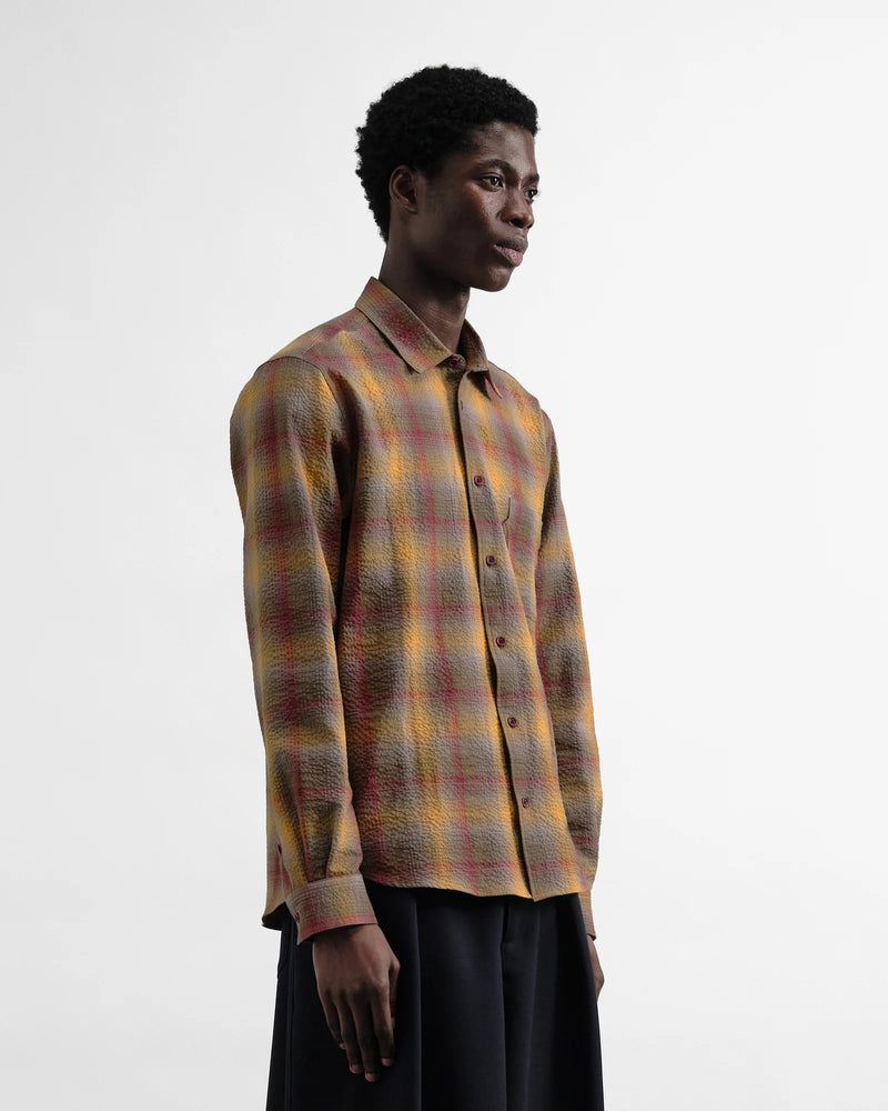 Yellow Multi Plaid Curtis Shirt