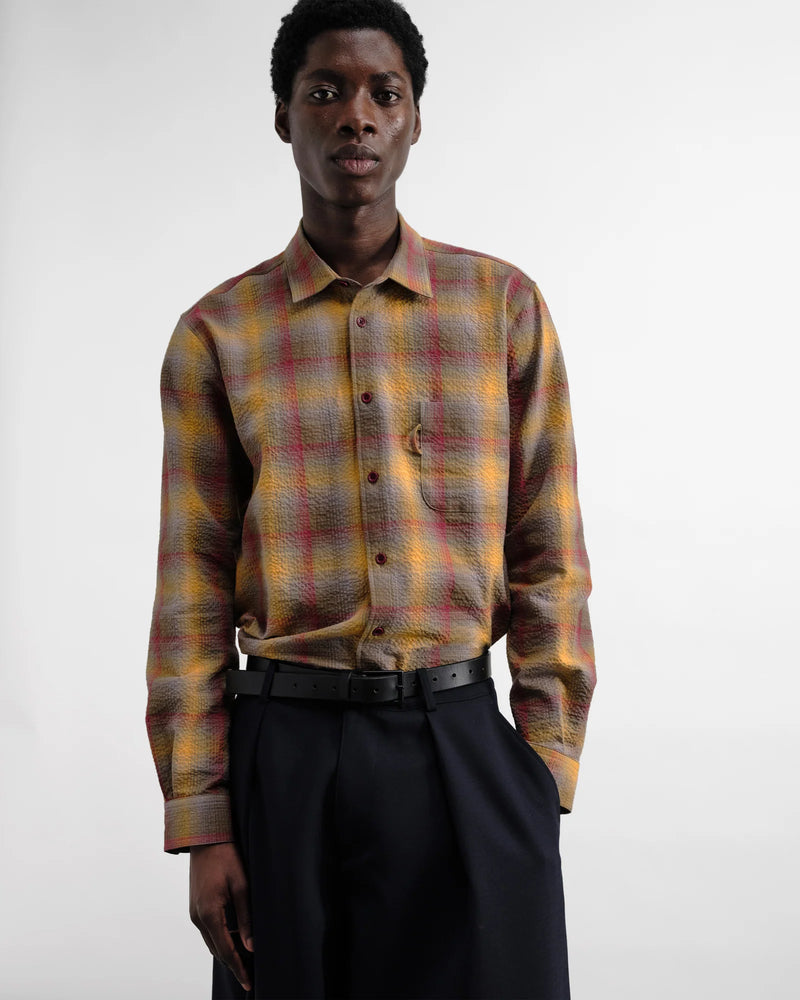 Yellow Multi Plaid Curtis Shirt