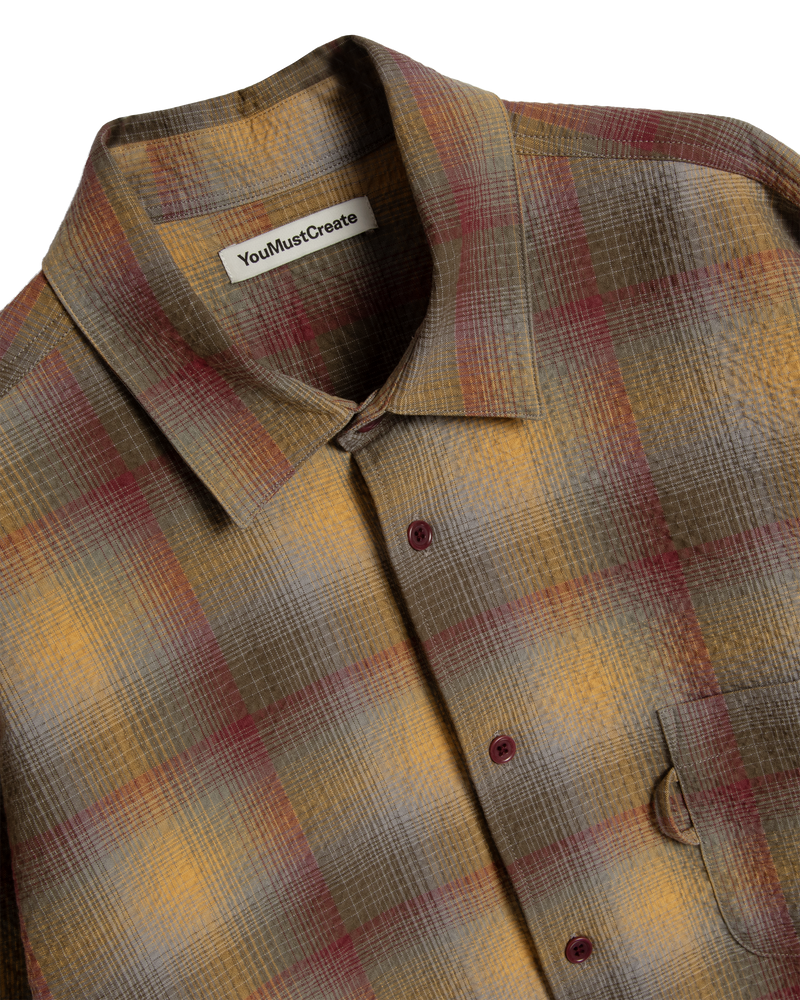 Yellow Multi Plaid Curtis Shirt