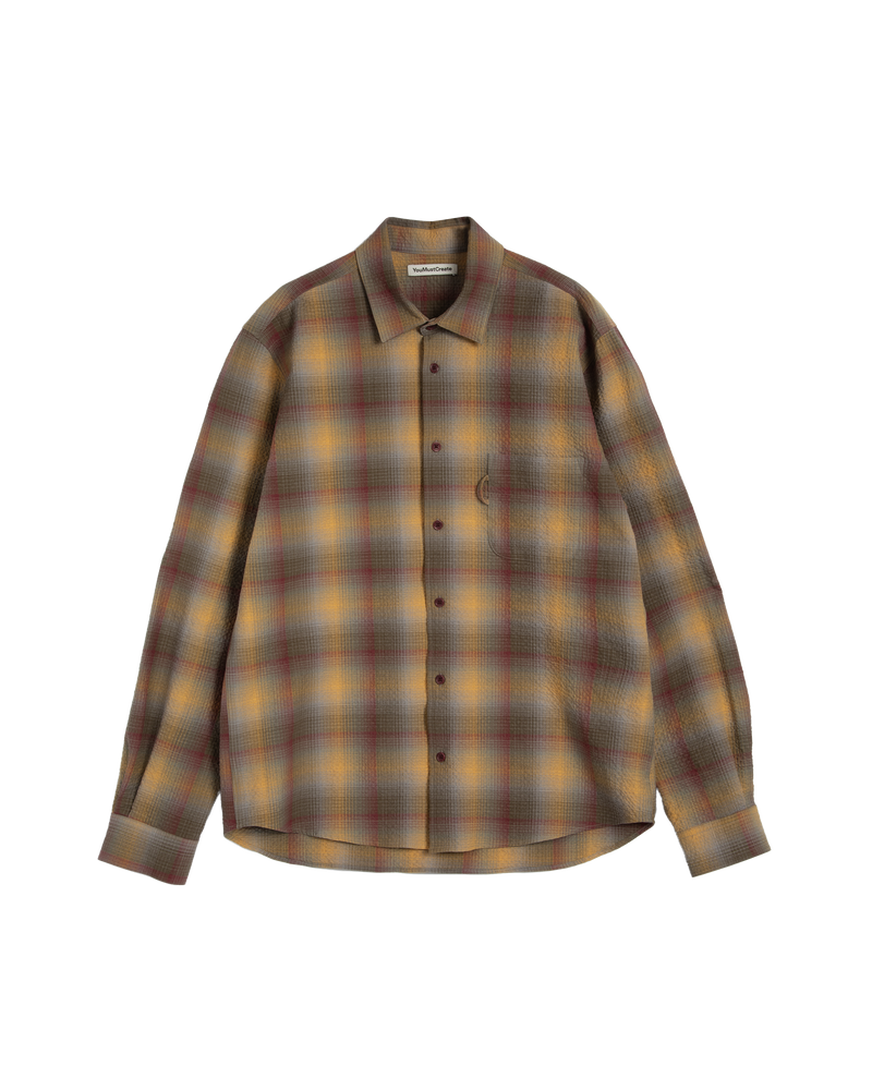 Yellow Multi Plaid Curtis Shirt