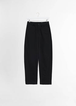 Black Five Pocket Twisted Pants