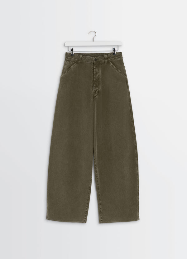 Moss Green Denim Large Pants