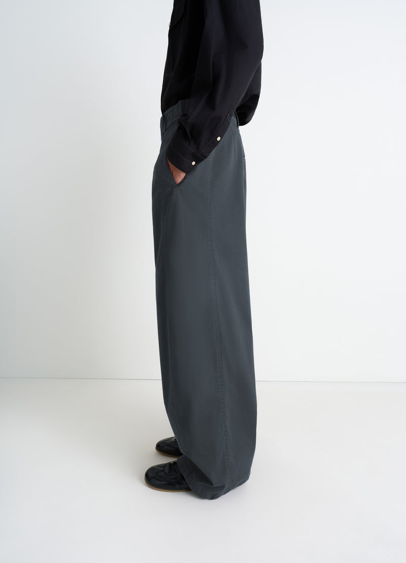 Coal Cotton Maxi Utility Pants
