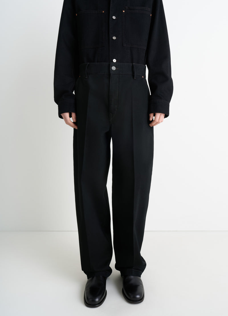 Black Maxi Barrel Workwear Denim