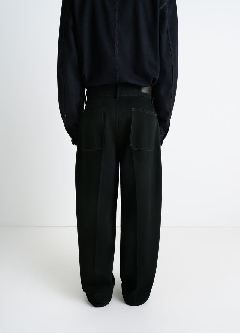 Black Maxi Barrel Workwear Denim