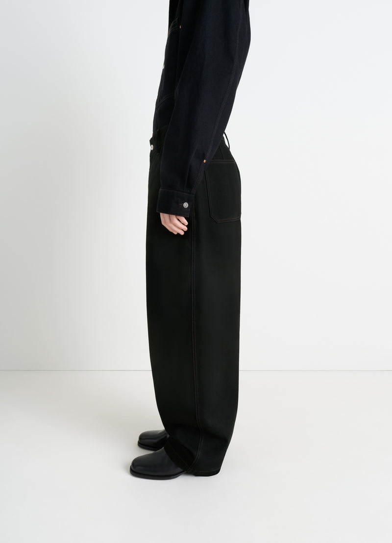 Black Maxi Barrel Workwear Denim