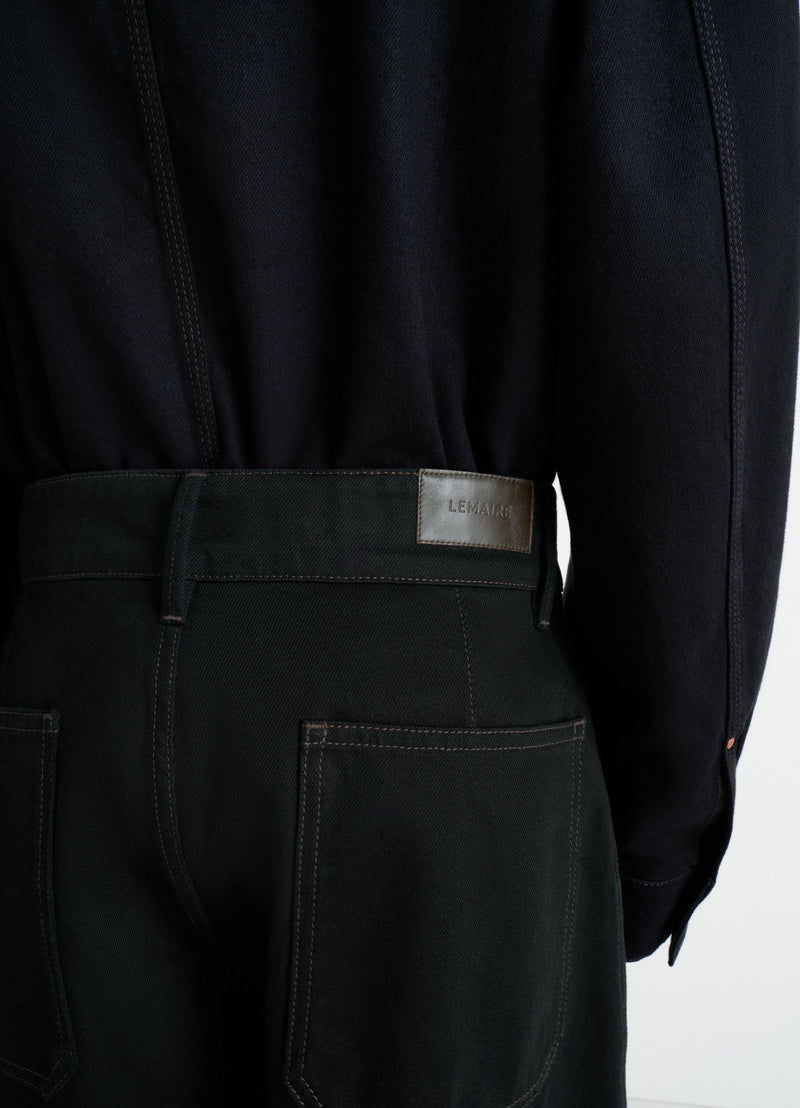 Black Maxi Barrel Workwear Denim