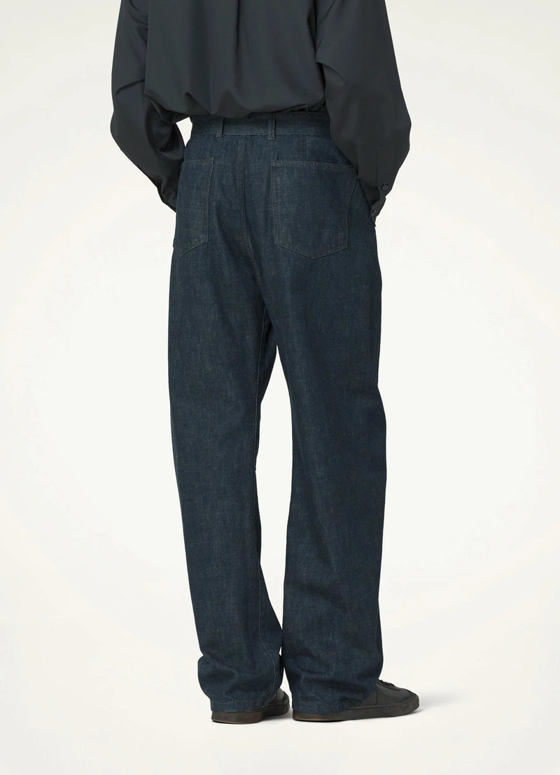 Indigo Twisted Belted Pants