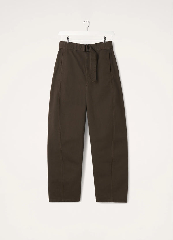 Espresso Twisted Belted Pants