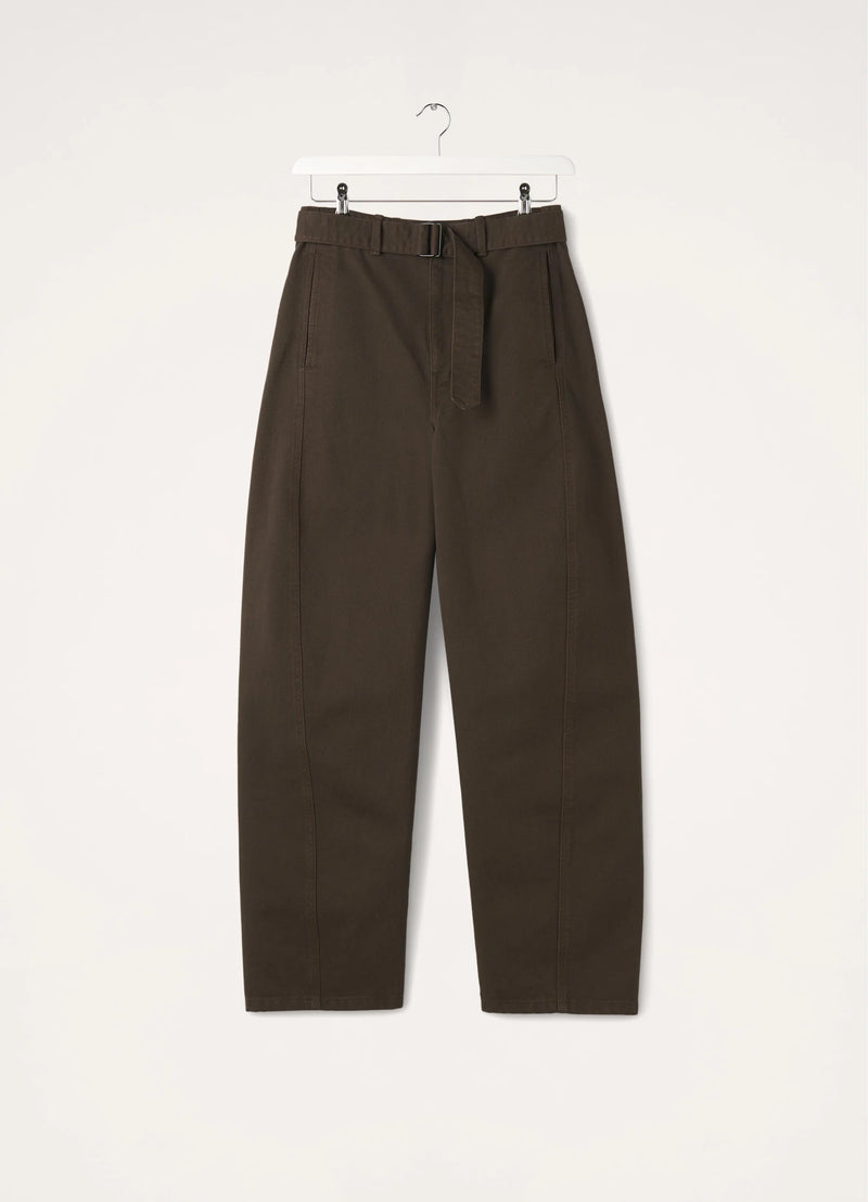 Espresso Twisted Belted Pants – MANIFESTO