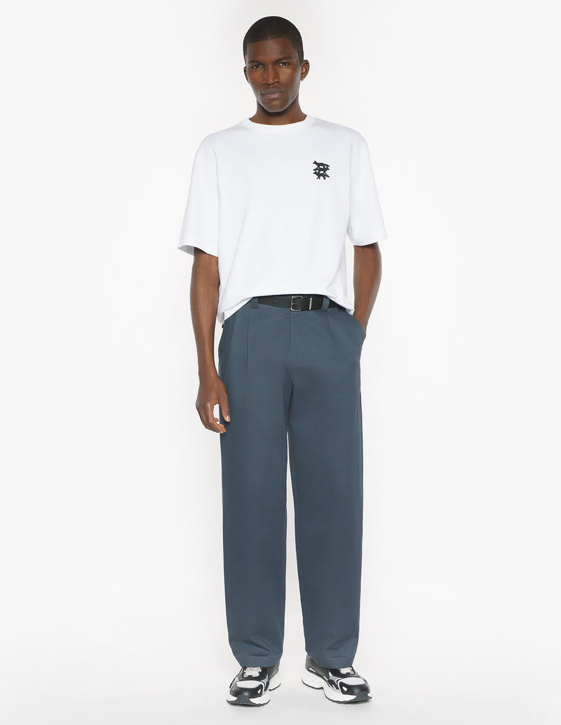M White Stunt Fox Oversize Tshirt