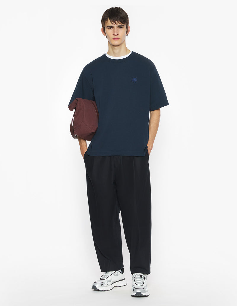 M Navy Fox Head Oversize Tshirt