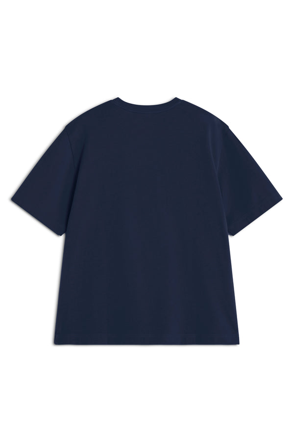 M Navy Fox Head Oversize Tshirt